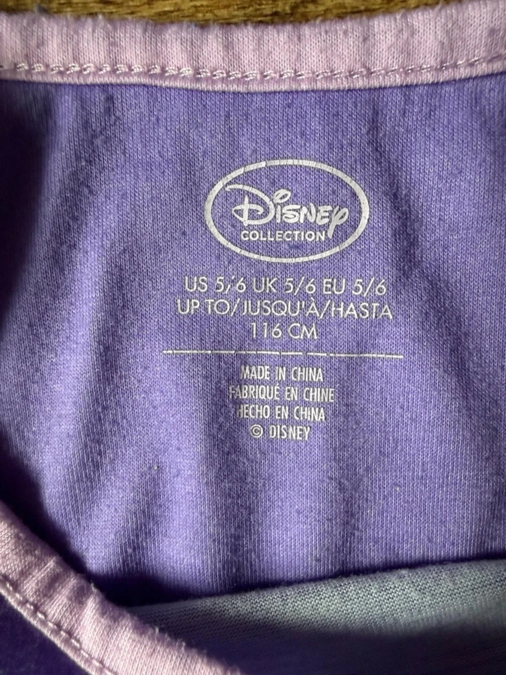 Disney Purple and Light Purple Girls' Sleep Nightgown size 5/6 - Picture 2 of 4
